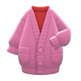 Long Chenille Cardigan Animal Crossing New Horizons | ACNH Items - Nookmall