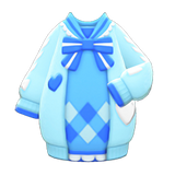 Ribbons & Hearts Knit Dress Animal Crossing New Horizons | ACNH Items - Nookmall