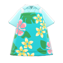 Hawaiian-Print Apron Animal Crossing New Horizons | ACNH Items - Nookmall