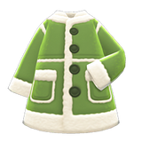 Faux-Shearling Coat Animal Crossing New Horizons | ACNH Items - Nookmall