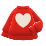 Heart Sweater Animal Crossing New Horizons | ACNH Items - Nookmall
