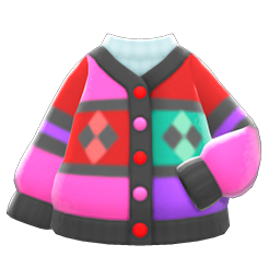 Flashy Cardigan Animal Crossing New Horizons | ACNH Items - Nookmall