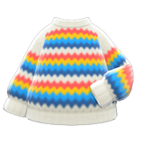 Rainbow Sweater Animal Crossing New Horizons | ACNH Items - Nookmall