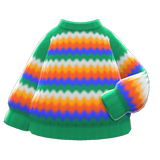 Rainbow Sweater Animal Crossing New Horizons | ACNH Items - Nookmall