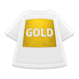 Gold-Print Tee Animal Crossing New Horizons | ACNH Items - Nookmall
