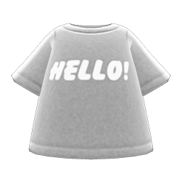Hello Tee Animal Crossing New Horizons | ACNH Items - Nookmall