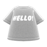 Hello Tee Animal Crossing New Horizons | ACNH Items - Nookmall