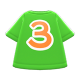 No. 3 Shirt Animal Crossing New Horizons | ACNH Items - Nookmall