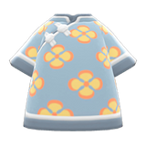 Silk Floral-Print Shirt Animal Crossing New Horizons | ACNH Items - Nookmall