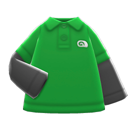 Layered Polo Shirt Animal Crossing New Horizons | ACNH Items - Nookmall