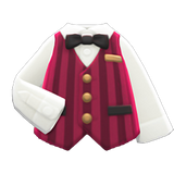 Shirt With Striped Vest Animal Crossing New Horizons | ACNH Items - Nookmall