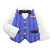 Shirt With Striped Vest Animal Crossing New Horizons | ACNH Items - Nookmall