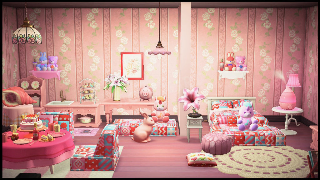lindo dormitorio rosa