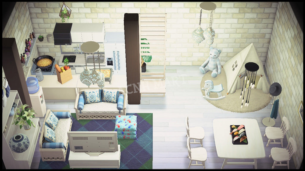 White Comfy Livingroom